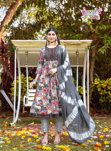 Mystic9 sara vol 20 wholesale gown style kurti